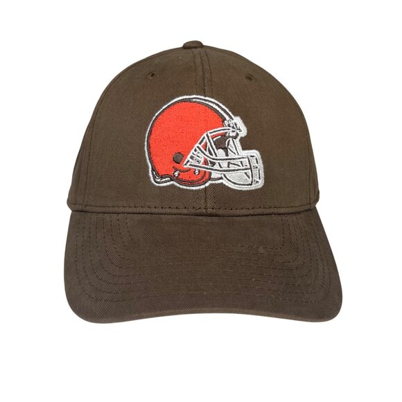 NFL Cleveland Browns Hat Embroidered Logo Brown Strapback Fanwear New - Picture 1 of 12